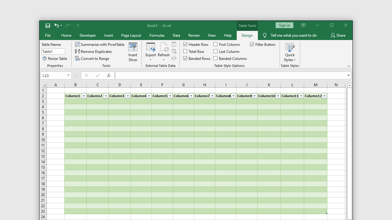 Cara Membuat Tabel Microsoft Excel 2013 0052